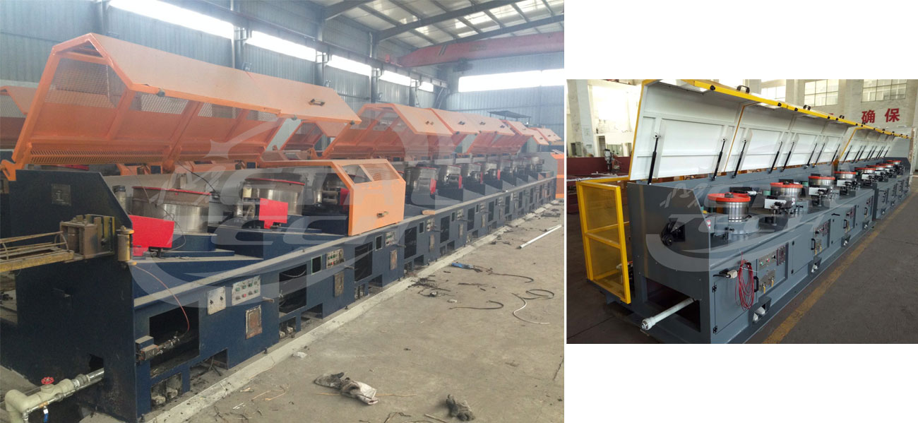 Straight-line Wire Drawing Machine in Metal Tech Factory