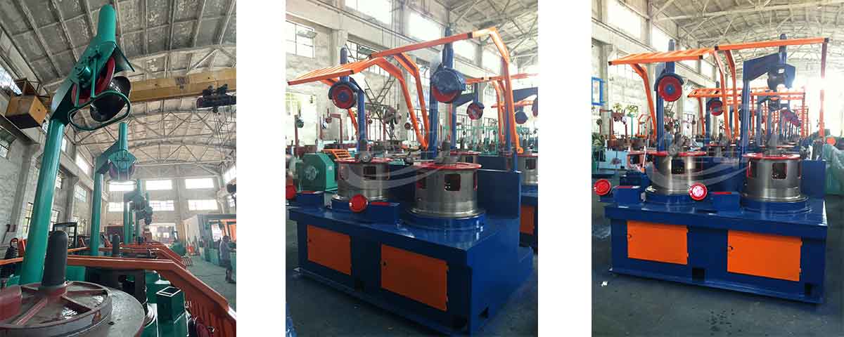 pulley type wire drawing machine
