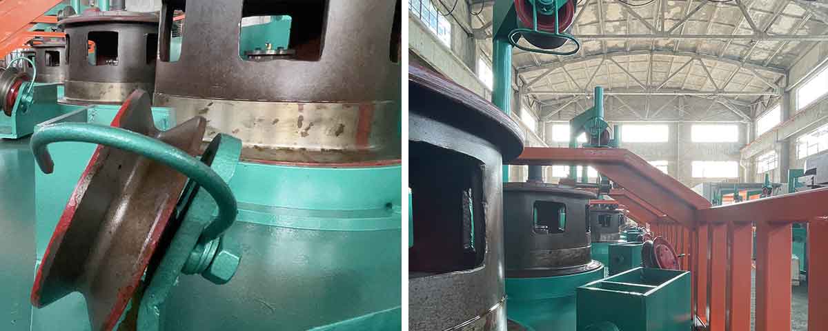 pulley type wire drawing machine