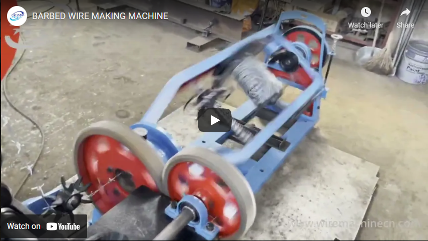 Video of Barbed Wire Making Machine