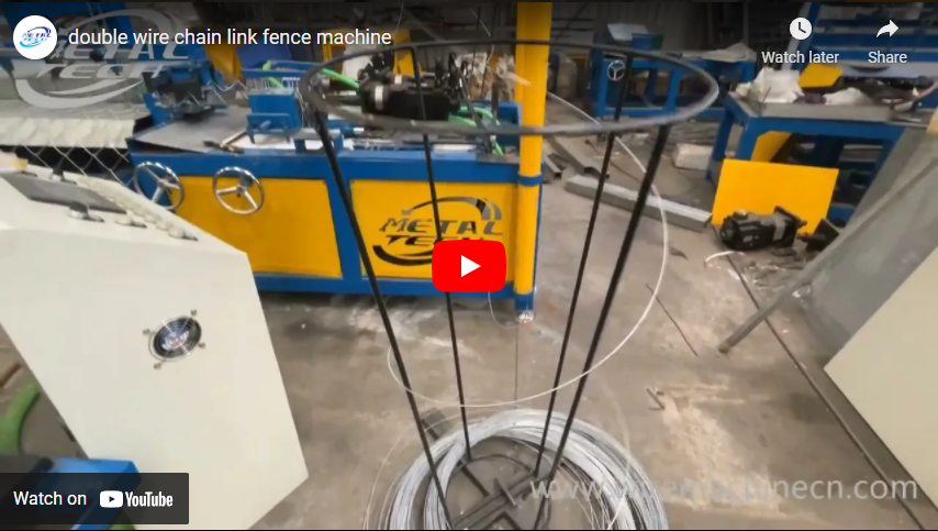 Double Wire Chain Link Fence Machine