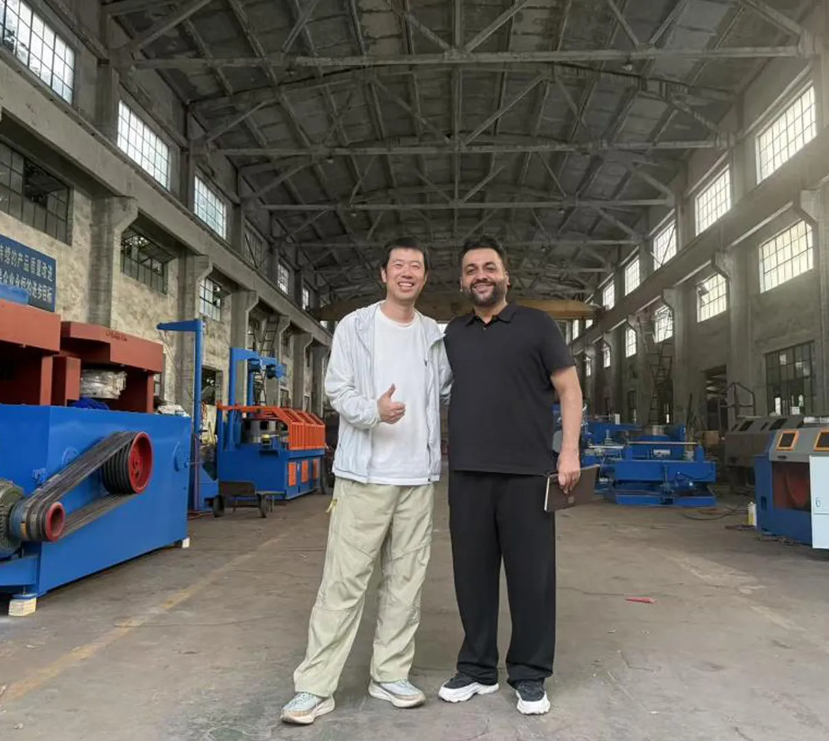 Indian Customer Visit Our Wire Drawing Machine Factory